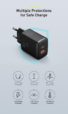 Picture of Baseus PD 20W USB Type C Charger For iP 12 13 Pro Max for all phone fast charger Dual USB Fast Charging QC 3.0 USBC Wall Phone Charge Adapter