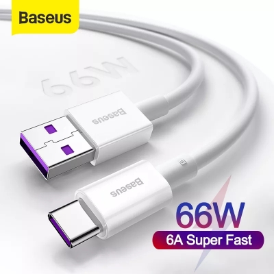 Picture of Baseus 5A USB C Cable For Sam-sung S10 S9 USB Type C Cable Quick Charge 3.0 Fast Charging For Hua-wei P30 Xia-omi USB-C Charger Wire