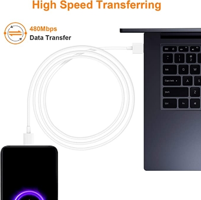 Picture of Xiaomi USB Type C Charge Turbo Cable for Xiaomi 10 Pro 50W 5A Super Fast Charging Cable for Xiaomi 10 Fast Data Sync Transfer Cables for Xiaomi 10T/Note 10 Pro/Note 10/9 Redmi K30 Pro Realme 7 3.3FT
