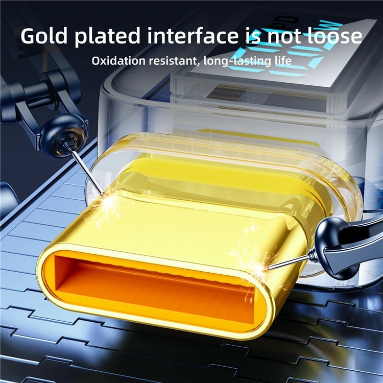 Picture of Joyroom 100W Type-C to Type-C Charging Cable Digital Display 480Mbps Data Transmission Wire Cord 1.2m - Black