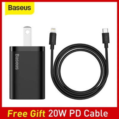 Picture of Baseus 20W Super Si Quick Charger with Type C to Lightning Cable for iPhone 11 12 13