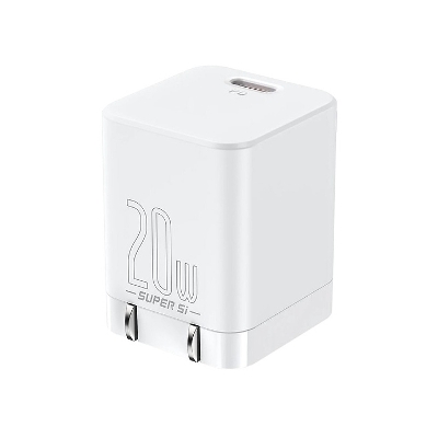 Picture of Baseus  20W  Super Si Pro 1C Quick Charger white (Only Adapter, Cable Not Included)