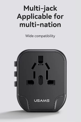 Picture of USAMS 12W Dual USB Universal Travel Charger (US/AU/EU/UK)