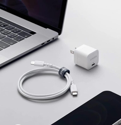 Picture of Anker PowerPort III 20W Cube Charger with USB-C to Lightning Cable
