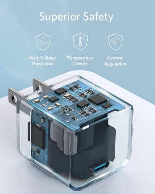 Picture of Anker PowerPort III 20W Cube Charger with USB-C to Lightning Cable