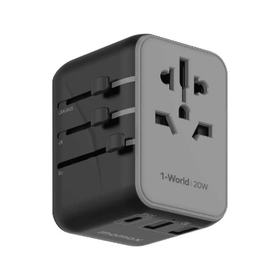 Picture of Momax 1-World 20W 3-Port+AC Travel Adapter UA11