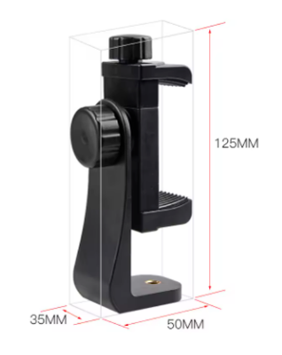 Picture of 360 Degree Mobile Phone Clip Compatible With All 1/4 Screw Cellphone Holder Tripod Mount Desk Tripod Adapter For Samsung iphone