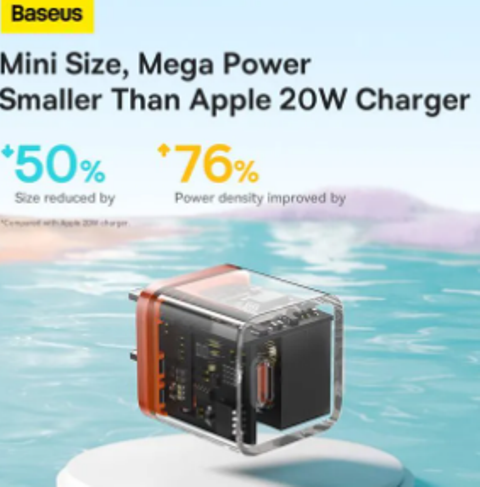 Picture of Baseus Charger 20W For Apple Iphone 14 13 12 11 Series GaN5 Fast Charger 1C CN Adapter