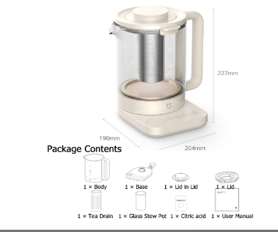 Picture of Xiaomi Mijia Multifunctional Health Kettle S2 Electric Water Pot 1.5L