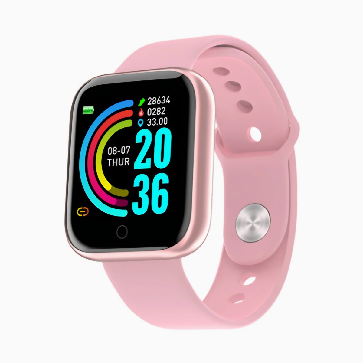 Picture of D20 Pro Smart Watch Y68 Bluetooth Fitness Tracker with Heart Rate Monitor for Android iOS