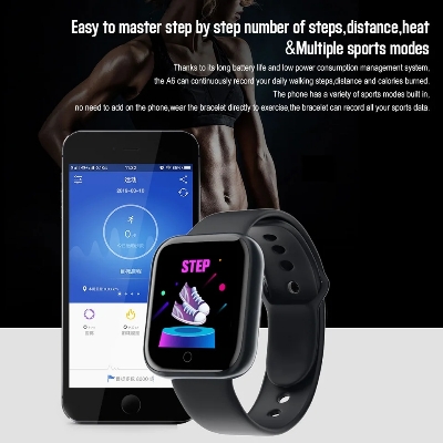 Picture of D20 Pro Smart Watch Y68 Bluetooth Fitness Tracker with Heart Rate Monitor for Android iOS