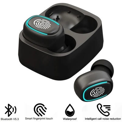 Picture of Wireless Bluetooth Headset Touch Light Mini High Quality Earplugs Anti-Sweat HD Sound Quality Stereo Universal Headset