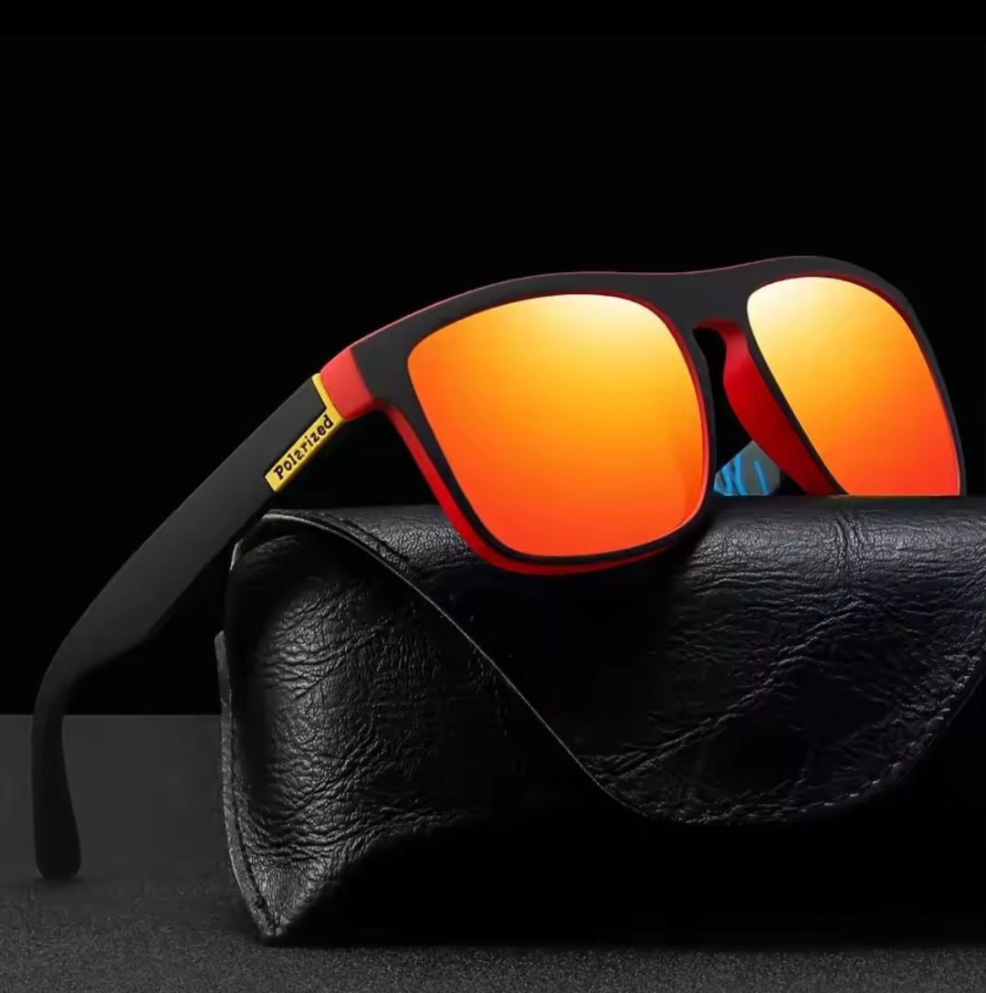 Picture of Fashion Square Polarized Sunglasses Men Women Classic Sports Outdoor Fishing Travel Colorful Sun Glasses