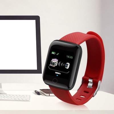 Picture of 116Plus D13 Smart Sports Bracelet 1.3 Inch Color Touch Screen Heart Rate Monitor Step Counter IP67 Waterproof for iOS/Android