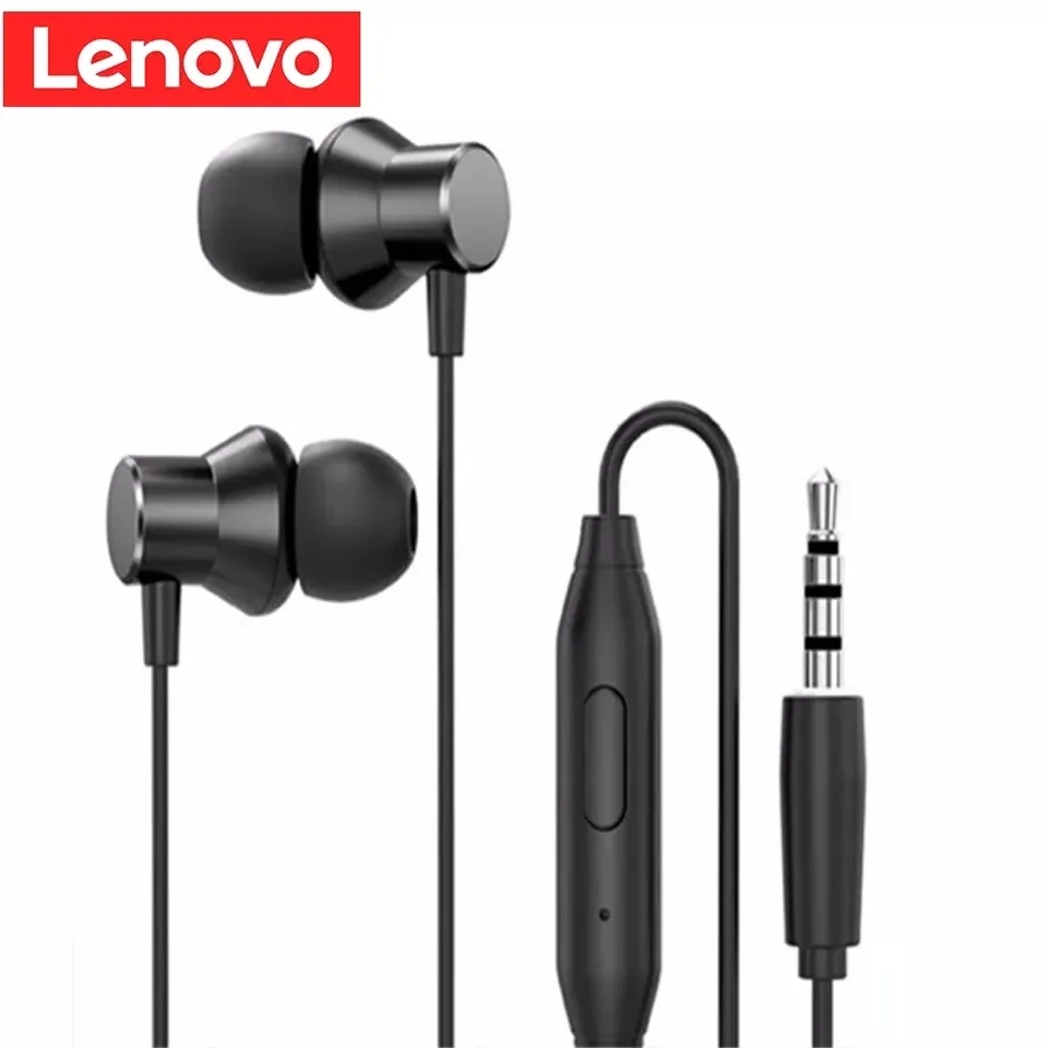 Picture of Original Lenovo 3.5mm HF130 In-ear Wired Earphone Sound Heavy Subwoofer Driver Stereo Earbuds Sports Headphone With Mic Headset