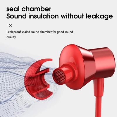 Picture of Original Lenovo 3.5mm HF130 In-ear Wired Earphone Sound Heavy Subwoofer Driver Stereo Earbuds Sports Headphone With Mic Headset