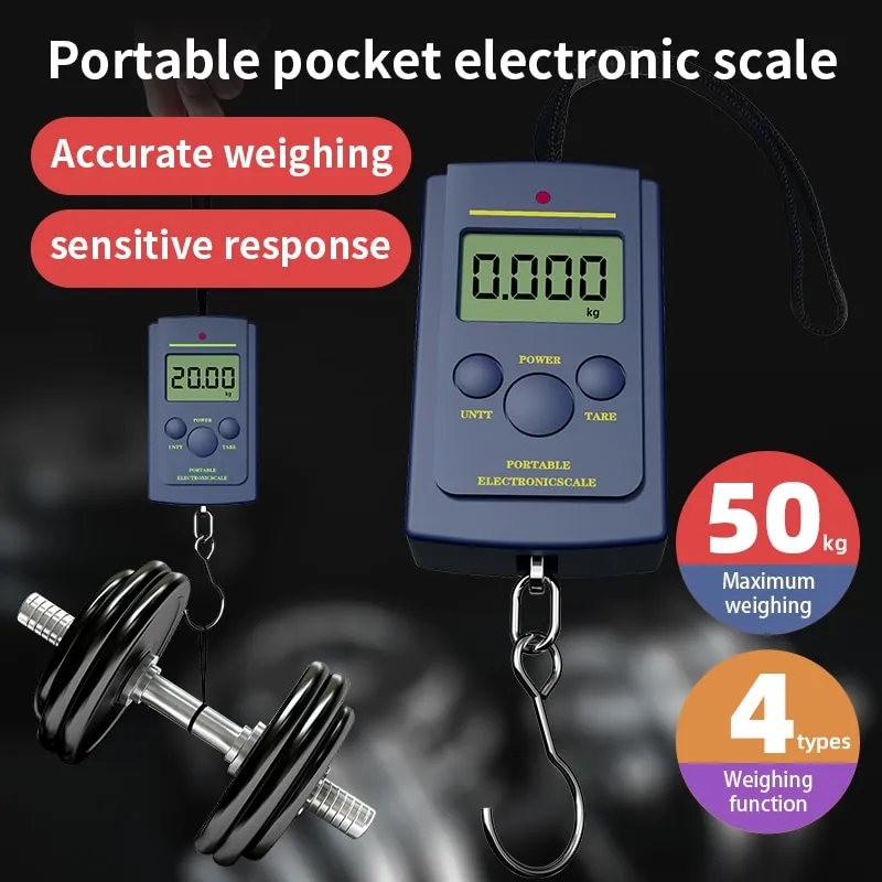 Picture of 10g-40kg Multifunctional Digital Scale Portable Electronic Scale For Fishing Luggage Weighting Hanging Weight Hook Scale Tool