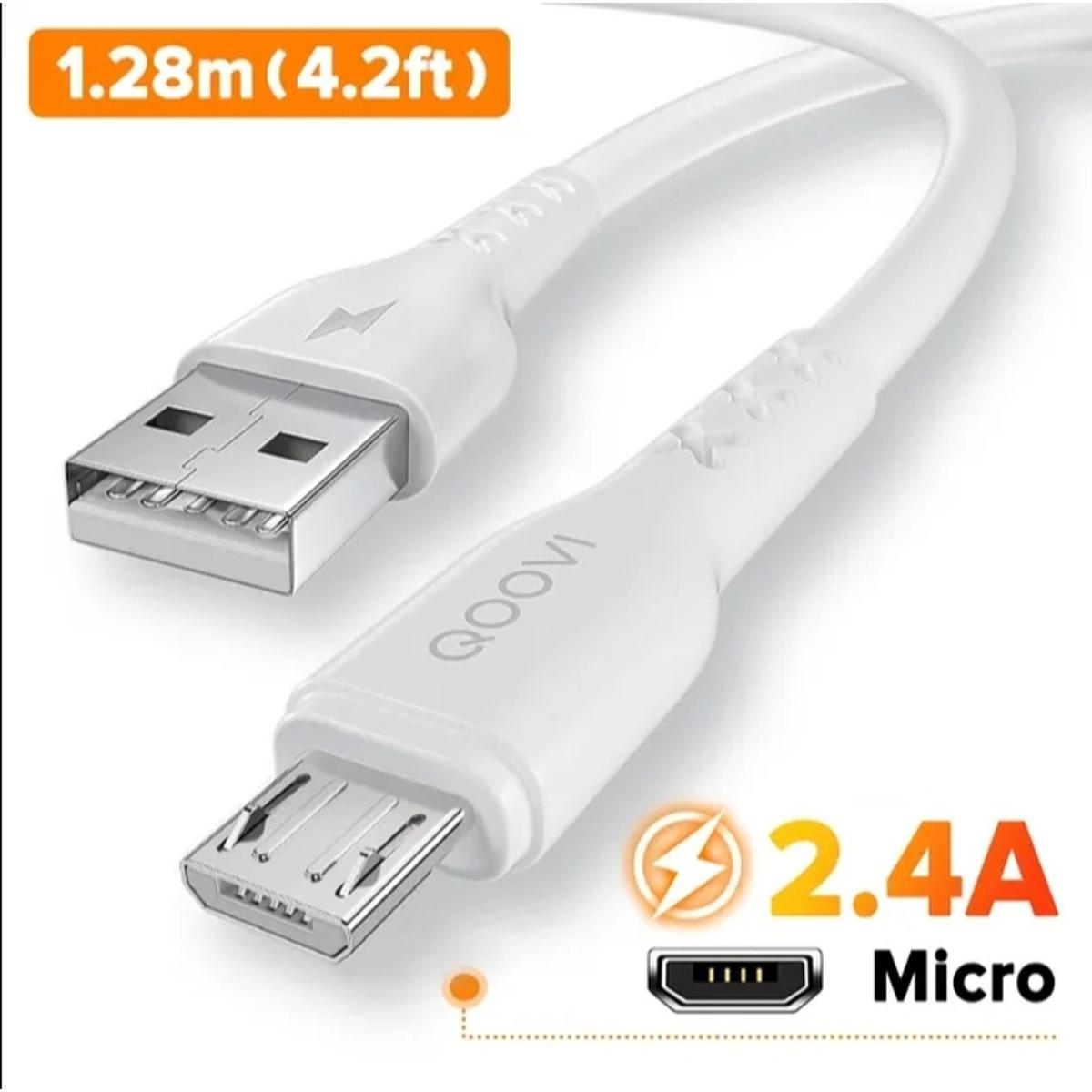 Picture of QOOVI 6A USB Type B/C Cable 66W Fast Charging for Huawei P40 Mate 30 Honor USBC Phone Charger Type B/C Data Cord For Xiaomi Samsung