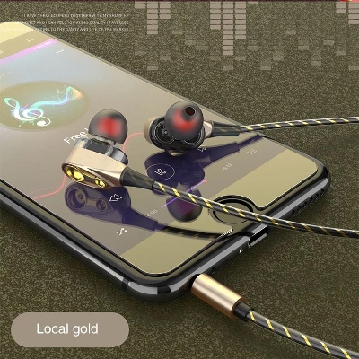 Picture of Earbuds Sports Headphone 3.5mm Noise Isolating Earphone Low Bass In-Ear Headset with Mic for Mobile Phone Universal