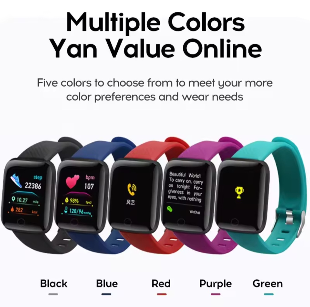 Picture of 116 Plus Smart Bracelet Heart Rate Monitor Fitness Tracker Waterproof Touch Screen