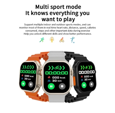 Picture of T10 Ultra 2 Smart Watch 2.19 inch Large Infinite Display Magnetic Wireless Charging Bluetooth Calling Feature  For Men and Women