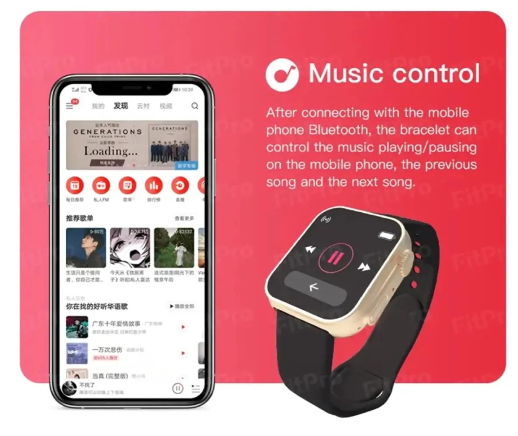 Picture of D20 Ultra Smart Watch Lightweight Men Women Sport Fitness Heart Rate Information Wristwatch