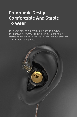 Picture of KZ EDX PRO Dynamic Earphones With Earphone Bag HIFI Bass Sport Earbuds In Ear Earphones Sport Noise Cancelling Headset