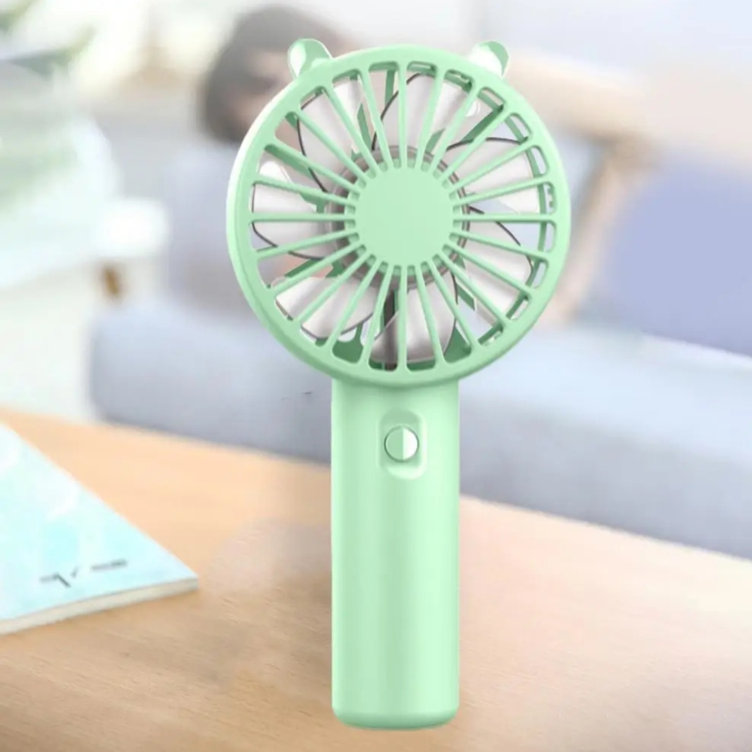 Picture of k-1 portable small fan Portable Usb Rechargeable Handheld Fan with Strong Airflow Low Noise 3 Speed Settings Battery Operated Pocket Fan for Travel Office Outdoor Use Travel Handheld Fan