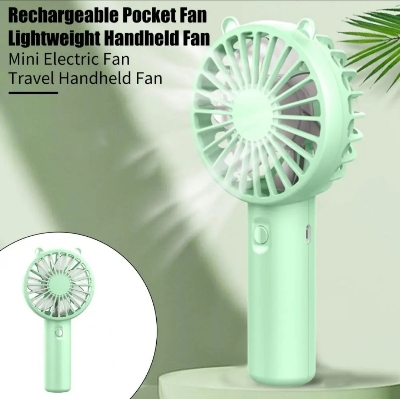 Picture of k-1 portable small fan Portable Usb Rechargeable Handheld Fan with Strong Airflow Low Noise 3 Speed Settings Battery Operated Pocket Fan for Travel Office Outdoor Use Travel Handheld Fan