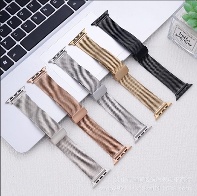Picture of Suitable for Apple AppleWatch smart watch series, mesh belt magnetic buckle, mesh belt folding buckle strap, Huawei III