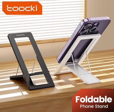 Picture of Toocki Portable Phone Holder Stand Folding Mobile Support for iPhone15 Samsung Xiaomi Huawei Realme Desktop Phone Holder Bracket