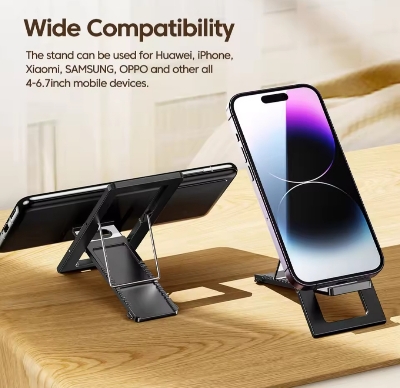 Picture of Toocki Portable Phone Holder Stand Folding Mobile Support for iPhone15 Samsung Xiaomi Huawei Realme Desktop Phone Holder Bracket