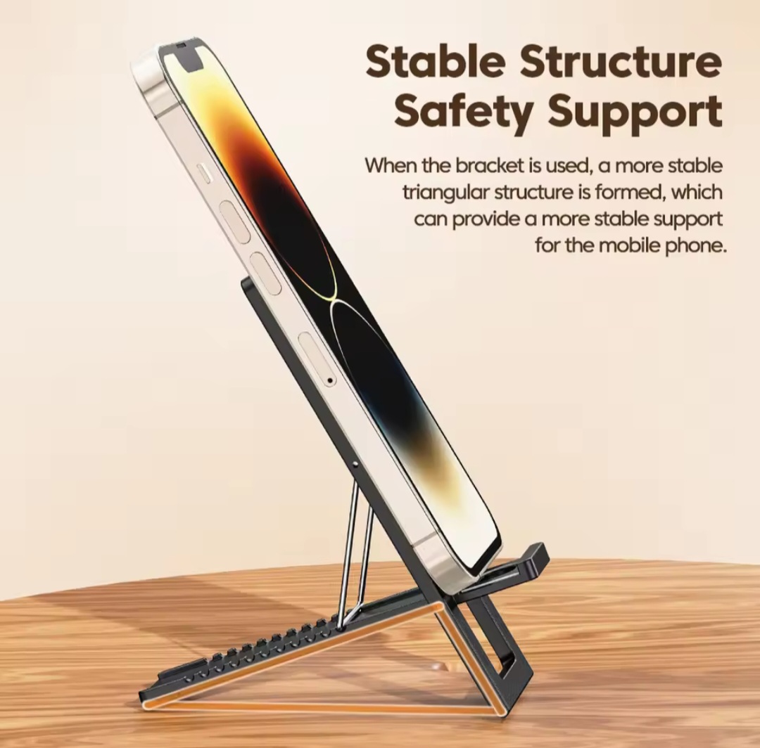 Picture of Toocki Portable Phone Holder Stand Folding Mobile Support for iPhone15 Samsung Xiaomi Huawei Realme Desktop Phone Holder Bracket