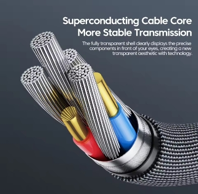 Picture of Toocki 100W Transparent Type C To Type C Cable For Macbook Samsung Huawei Xiaomi 12 11 POCO PD Fast Charging 5A USB Type C Cable