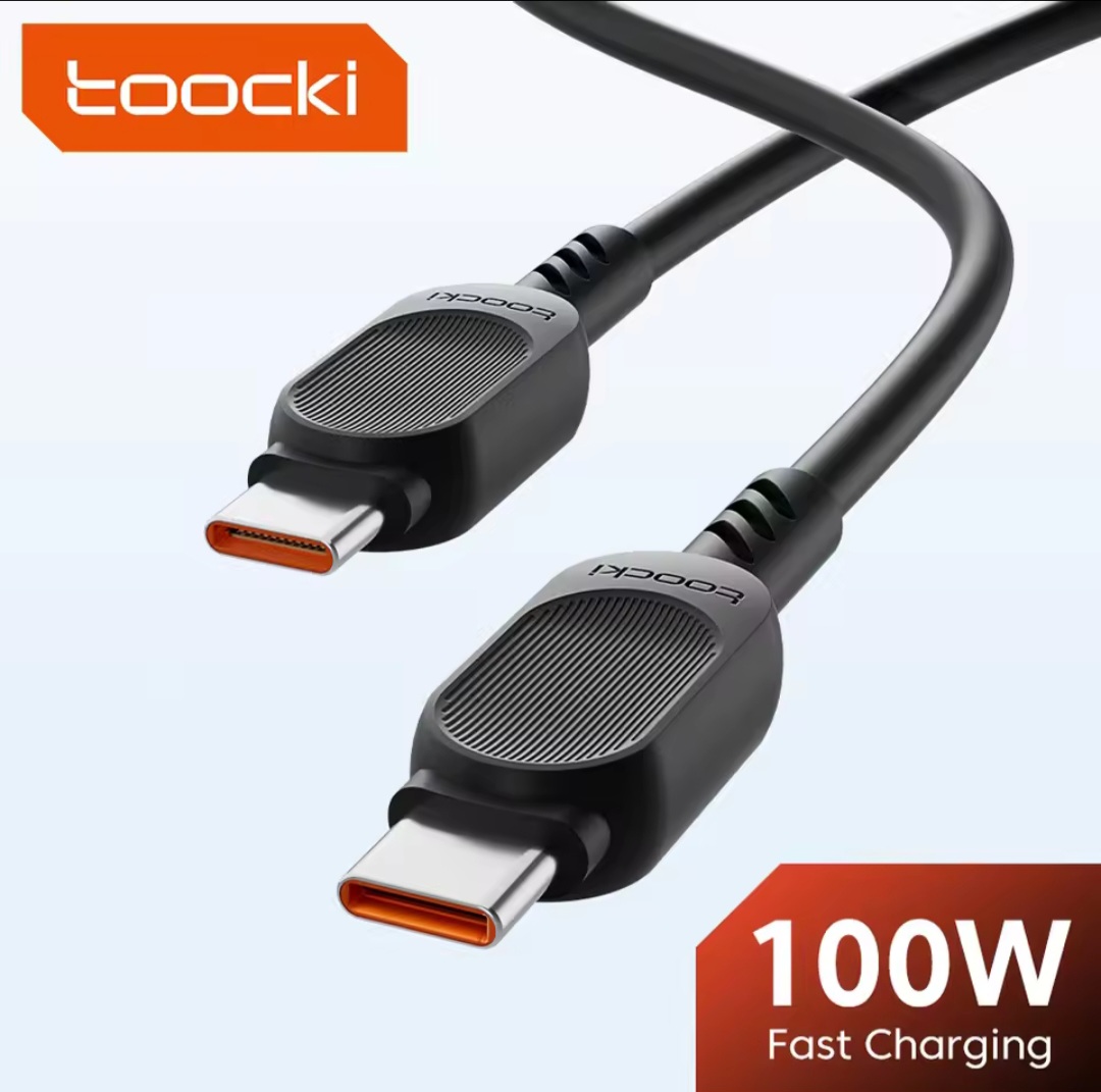 Picture of Toocki 100W USB Type C to USB C Cable PD Fast Charging Type C Charger Cable for Macbook Xiaomi Samsung Redmi USB C