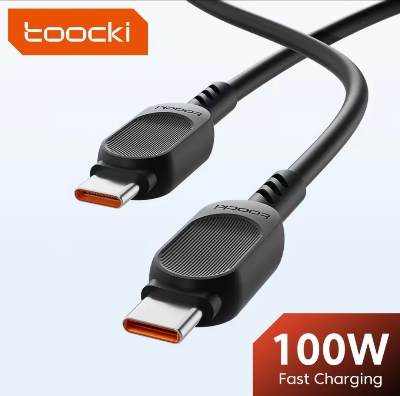 Picture of Toocki 100W USB Type C to USB C Cable PD Fast Charging Type C Charger Cable for Macbook Xiaomi Samsung Redmi USB C