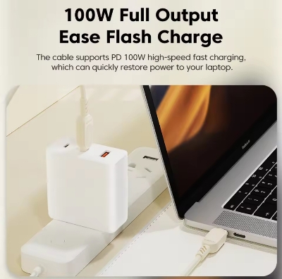 Picture of Toocki 100W USB Type C to USB C Cable PD Fast Charging Type C Charger Cable for Macbook Xiaomi Samsung Redmi USB C