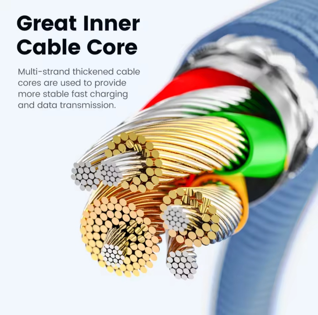 Picture of Toocki USB C to USB C Cable 100W 5A PD Fast Charge Charger Cord Type C to Type C Display Cable for Macbook Samsung Huawei Xiaomi