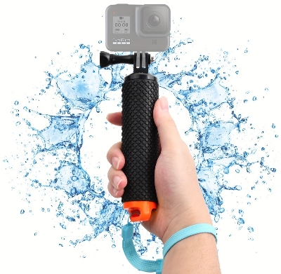 Picture of Floating Hand Grip for Go Pro Hero 10 9 8 7 6 5 4 Black for DJI Action Insta360 for Xiaomi Yi 4K Hand Mount Float Accessory