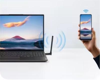 Picture of COMFAST WiFi 6 Adapter 2.4G WiFi Card 3dBi Antenna Wifi6 USB Dongle AX300 802.11ax Wireless WiFi Receiver PC Laptop Driver Free