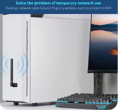 Picture of COMFAST WiFi 6 Adapter 2.4G WiFi Card 3dBi Antenna Wifi6 USB Dongle AX300 802.11ax Wireless WiFi Receiver PC Laptop Driver Free