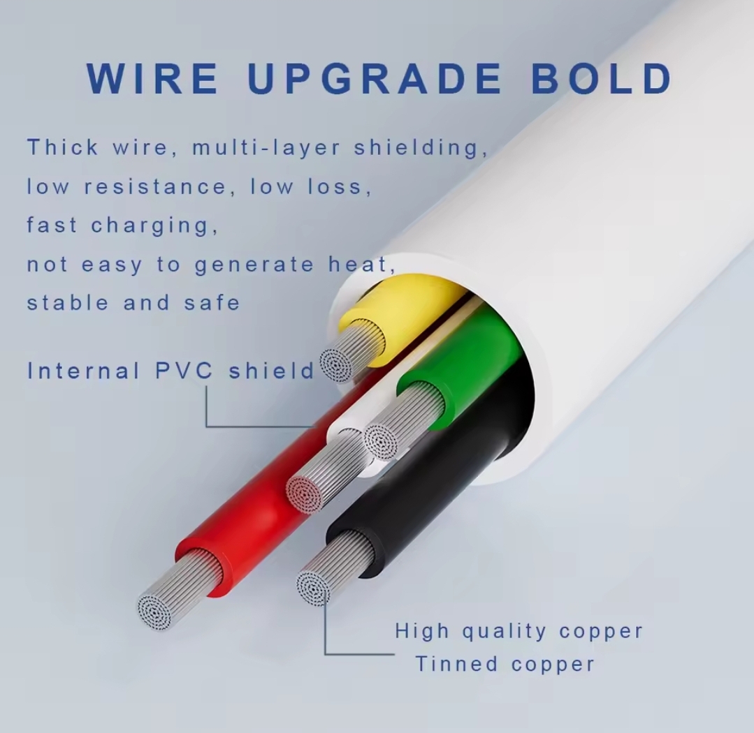 Picture of COMNEN USB A to Type C Charging Cable Type C to Type c PD 60W QC 3.0 fast charging cable Iphone Android Huawei Samsung gamepad