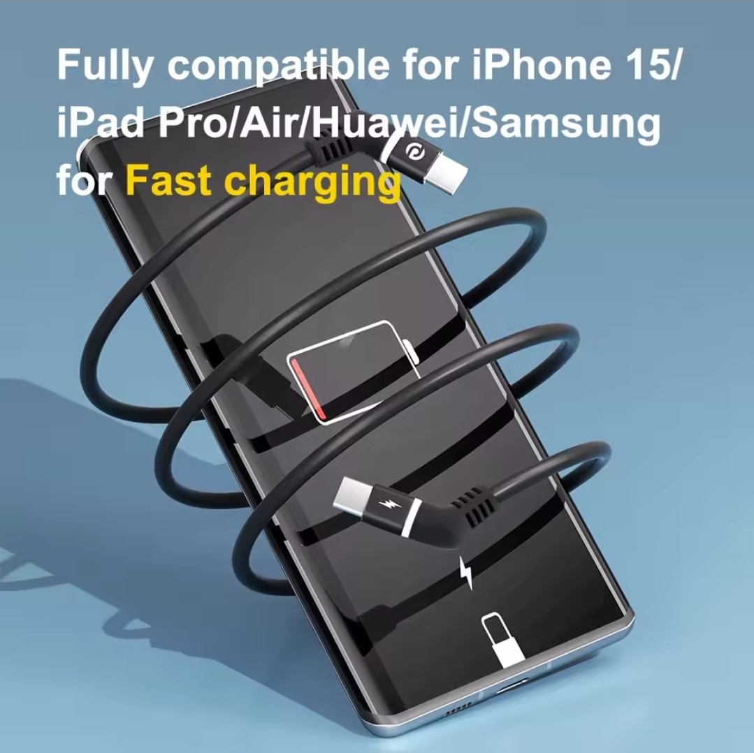 Picture of COMNEN USB A to Type C Charging Cable Type C to Type c PD 60W QC 3.0 fast charging cable Iphone Android Huawei Samsung gamepad