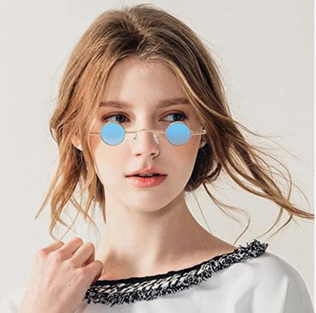 Picture of New trending round metal frame sunglasses for men and Women retro summer sunglasses for unisex