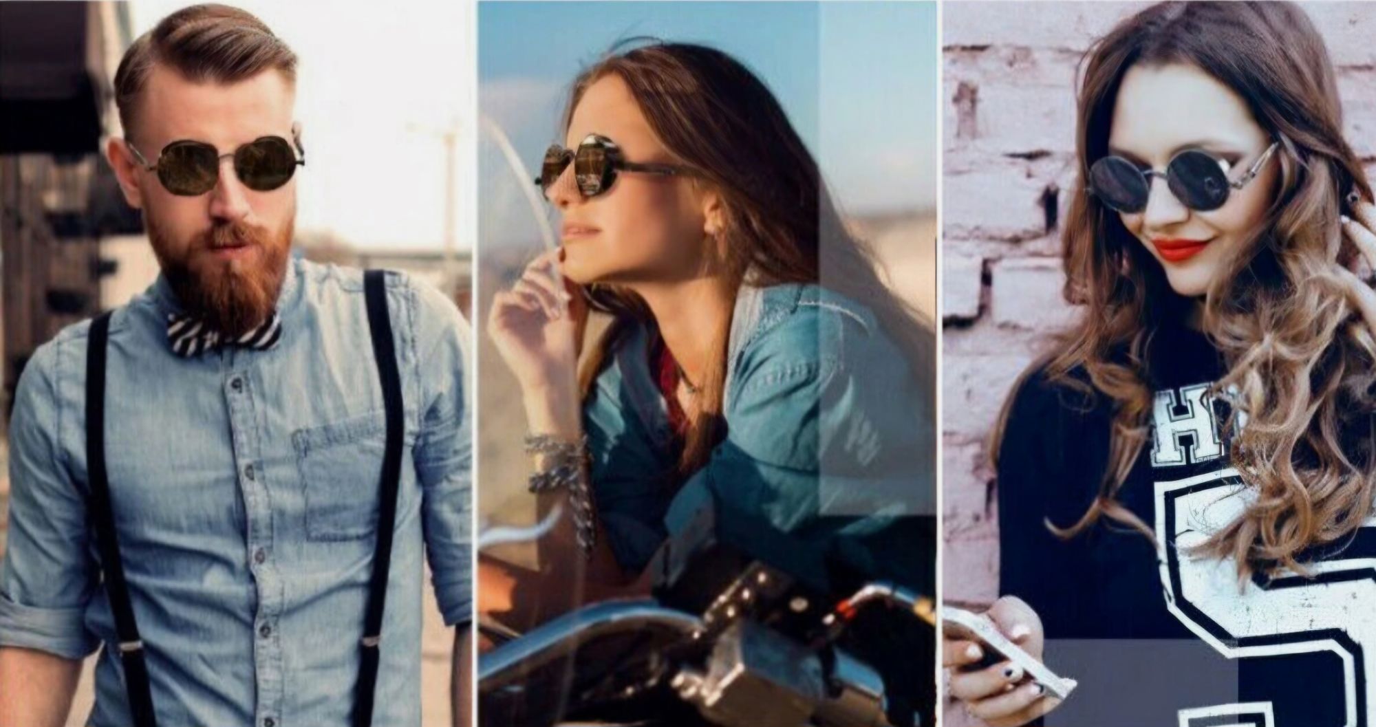 Picture of Metal Steampunk Sunglasses Men Women Fashion Round Glasses Brand Designer Vintage Sun Glasses High Quality