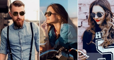 Picture of Metal Steampunk Sunglasses Men Women Fashion Round Glasses Brand Designer Vintage Sun Glasses High Quality