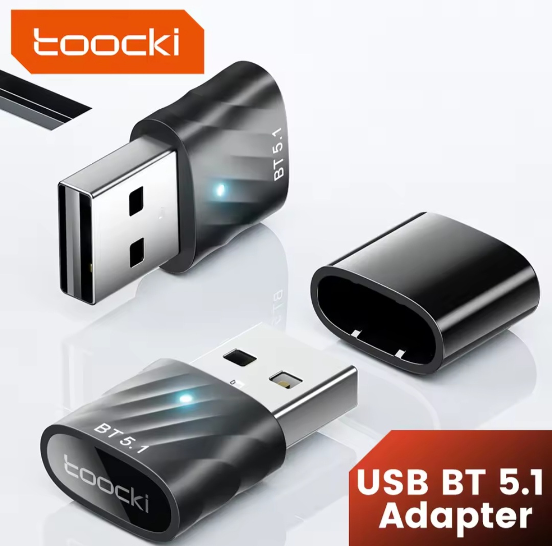 Picture of Toocki USB Bluetooth Adapter Bluetooth 5.1 Wireless BT Receiver Transmitter Adaptador for PC Speaker Mouse Music Audio Adapter