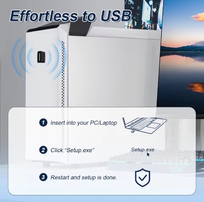 Picture of COMFAST Mini USB WIFI6 Adapter Network Card WI-FI Dongle 2.4GHz 802.11AX Signal Reception for PC Laptop Win 7/10/11 Free WI-FI4 Drive