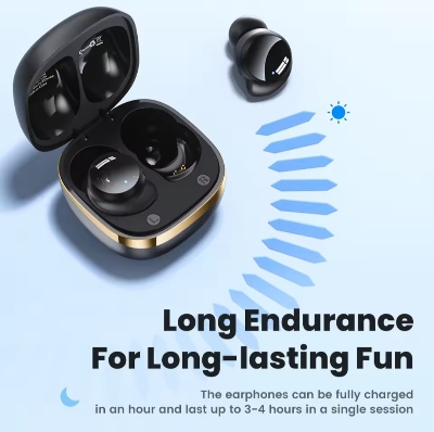 Picture of Toocki EJ06 TWS Wireless Earphones Bluetooth 5.2 Mini In-Ear Earbuds Touch Control with Mic for Android Phone