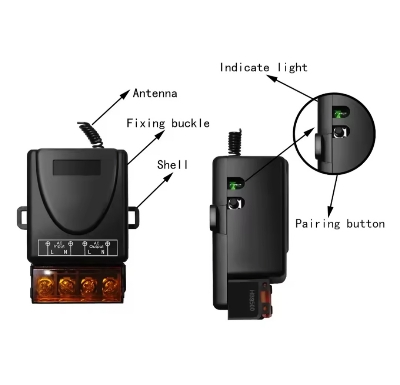 Picture of RF Wireless Remote Control Switch, 433MHz AC 220V Relay, Motor, Water Pump, Door Access System, Wireless Switch, Car Power Supply